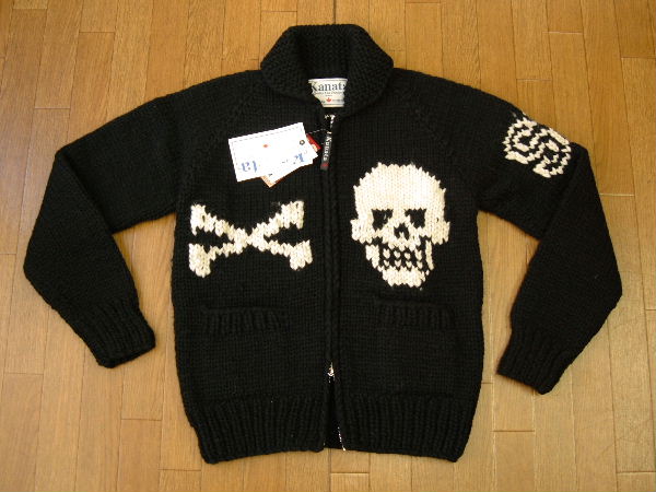 KANATA（カナタ）社 カウチンセーター 130902 CROSS BONE COWICHAN SWEATER クロスボーン ハンドニットカウチン:  SKULL WORKS スカルワークス